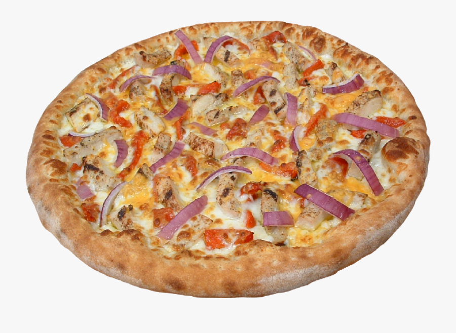 Pizza With Purple Onions, Transparent Clipart