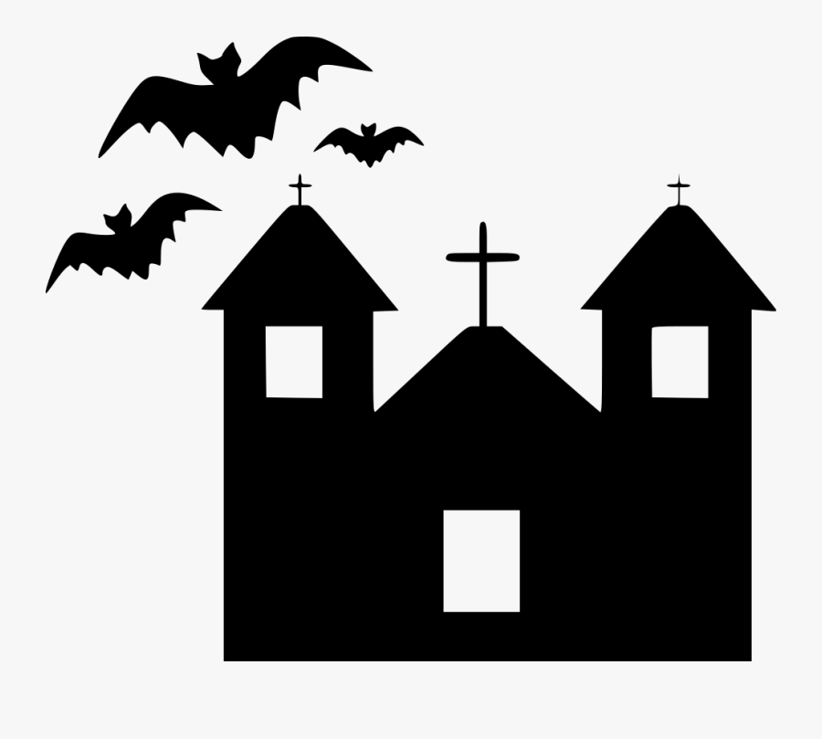 Building Haunted Home House Mansion Scary Spooky - Portable Network Graphics, Transparent Clipart