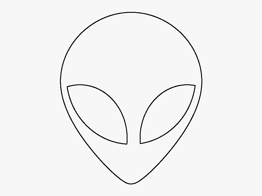 printable alien head template circle free transparent clipart