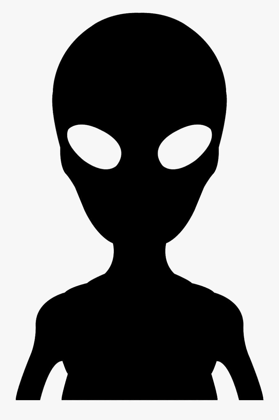 Alien Silhouette Png, Transparent Clipart