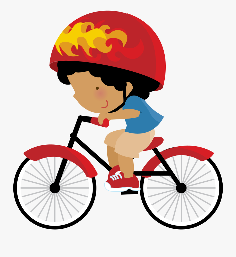 Menino De Bicicleta Desenho, Transparent Clipart