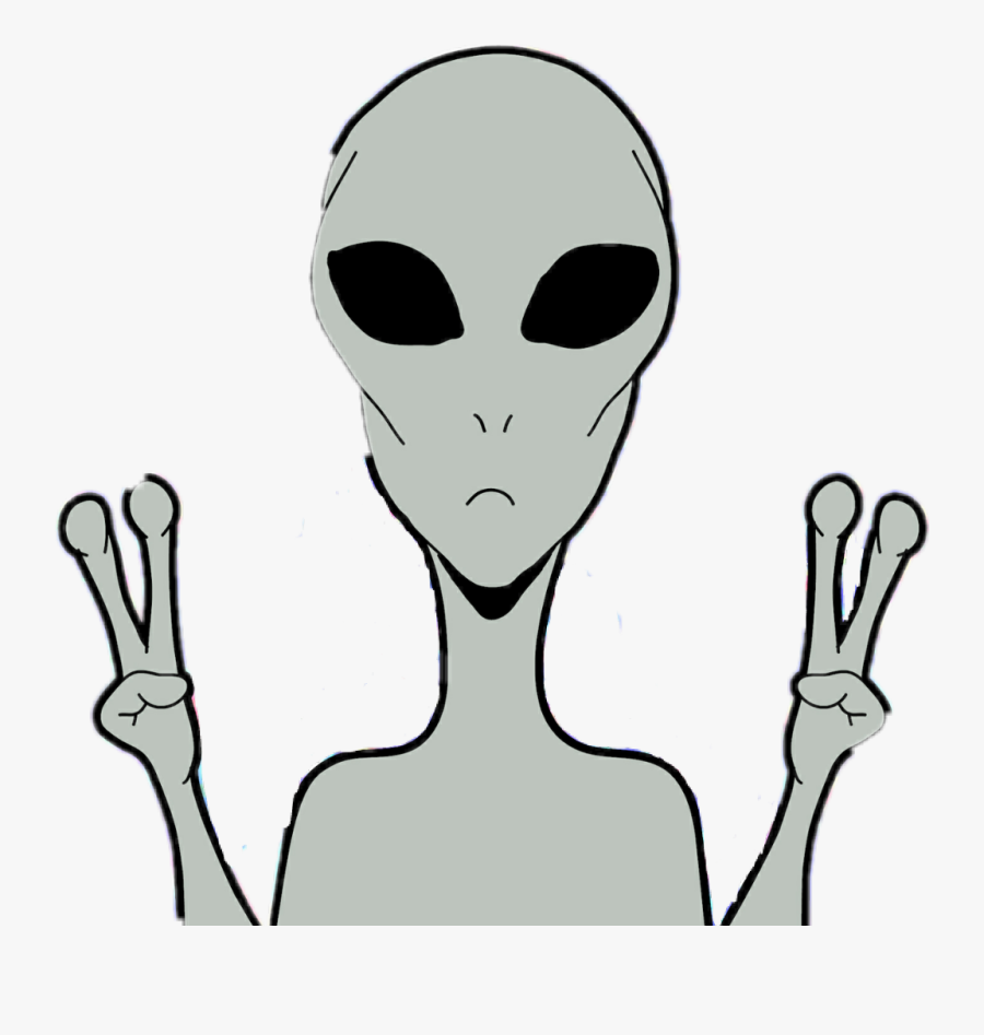 #alien #sweet #aliens👽 #tumblr #sticker #aliens #alien👽 - Stickers De Marcianos, Transparent Clipart