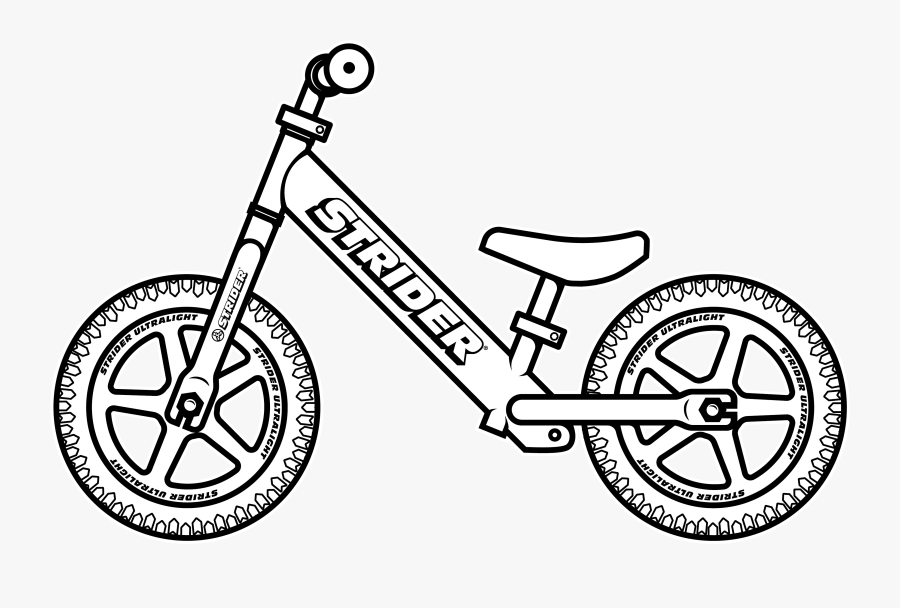 Parte De La Diferencia Strider - Balance Bike Coloring Page, Transparent Clipart