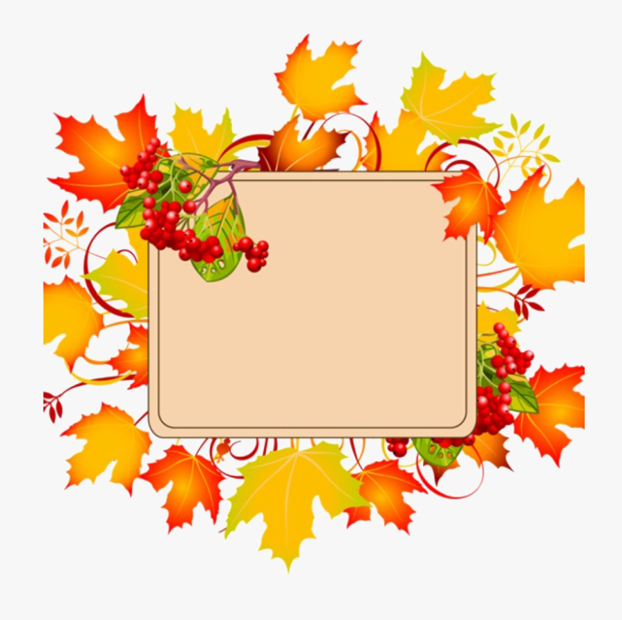Fall Border Png File - First Day Of September, Transparent Clipart
