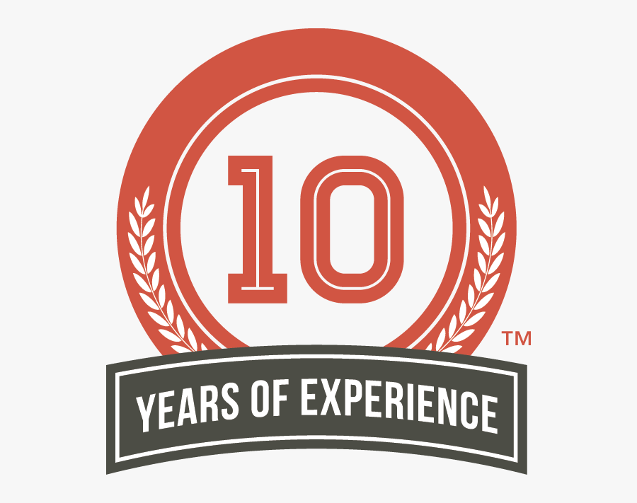 10 Year Experience, Transparent Clipart