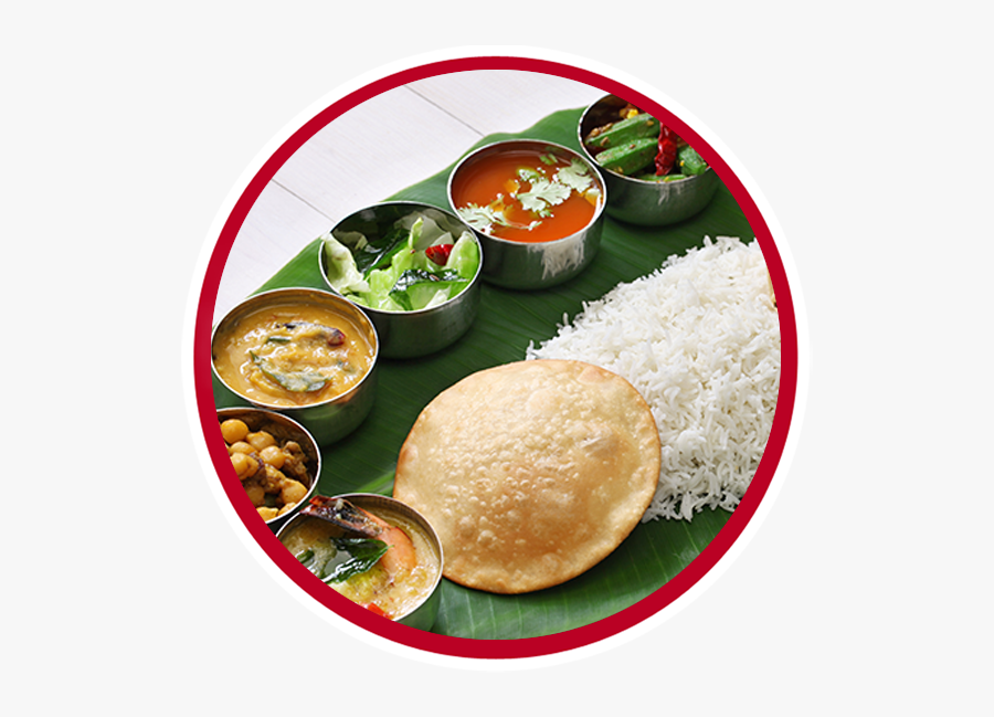 Transparent Vegetarian Food Clipart - South Indian Food Plate, Transparent Clipart