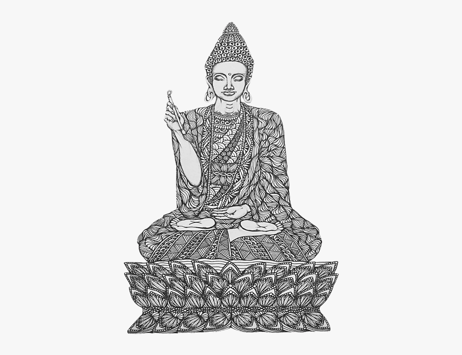Drawing Buddha Sketch - Vẽ Phật, Transparent Clipart
