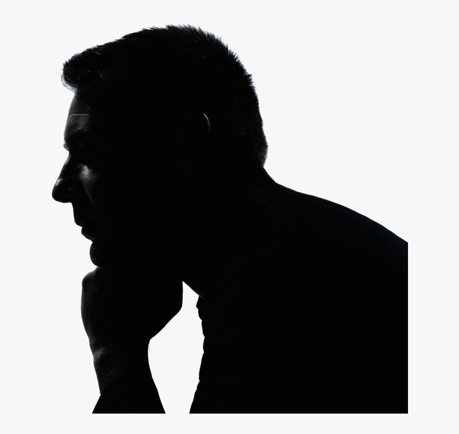 The Thinker Silhouette Stock Photography Clip Art Image - Person Thinking Silhouette Png, Transparent Clipart