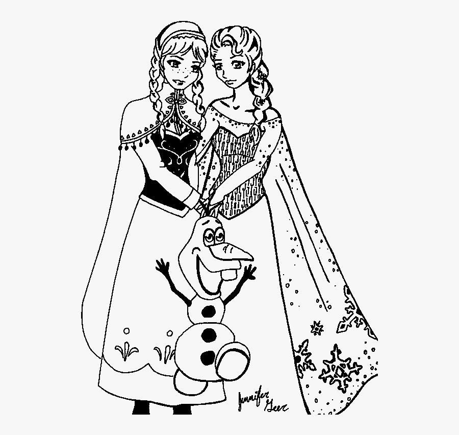 Printable Free Colouring Pages Frozen, Transparent Clipart