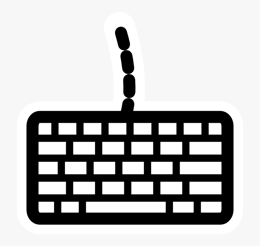 Clipart - Mono Keyboard - Keyboard Png Clipart, Transparent Clipart