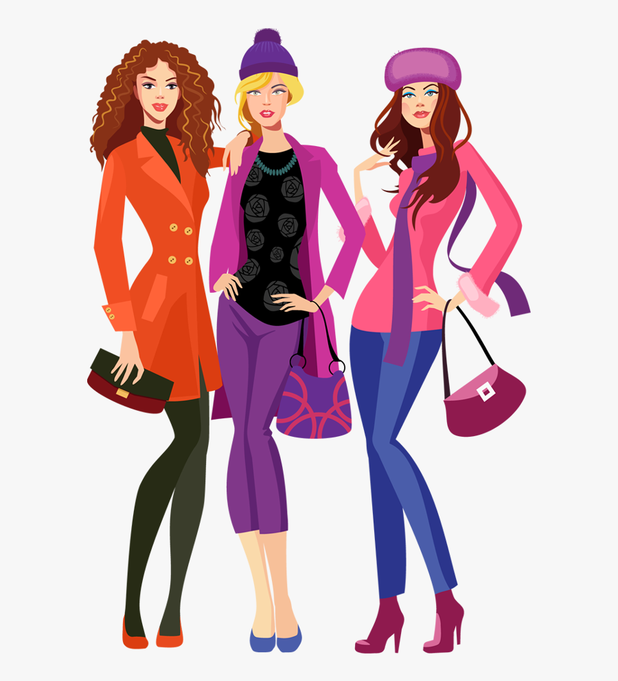 Shopping Portfolio Categories Designshop - Fashion Model Cartoon Png, Transparent Clipart