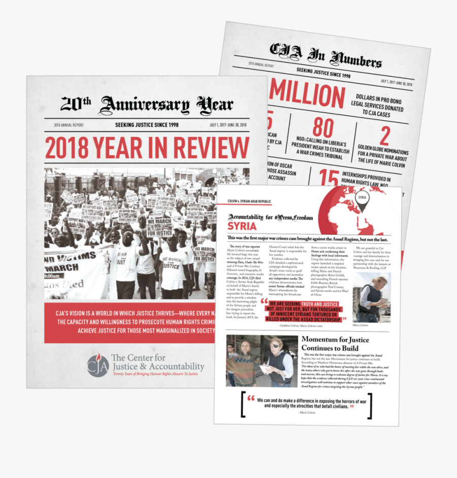 Cja Annual Report - Flyer, Transparent Clipart