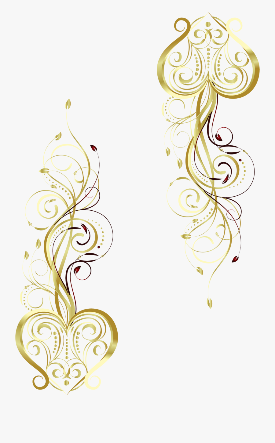 Pattern Motif Gratis Gold Wedding Png Free Photo Clipart - Gold Wedding Pattern Png, Transparent Clipart