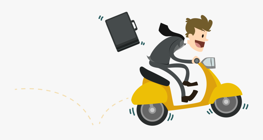 Animation Svg Scooter - Cartoon, Transparent Clipart