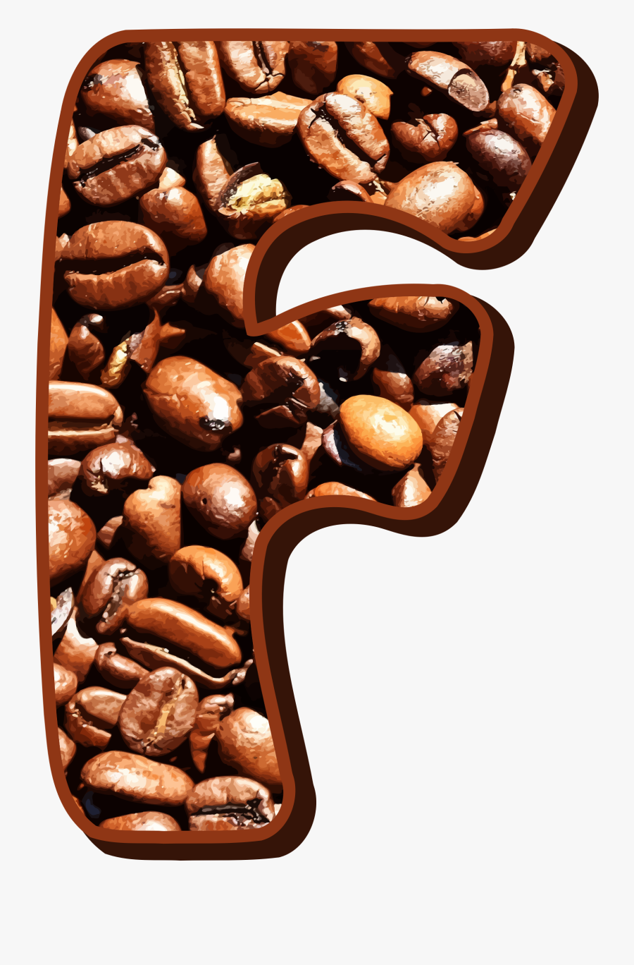 Coffee,commodity,food - Coffee Beans Letter C, Transparent Clipart
