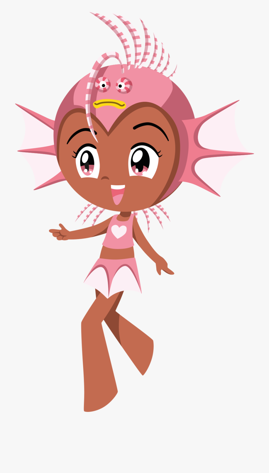 Sea Princess Lia Walking - Lionfish Lia, Transparent Clipart