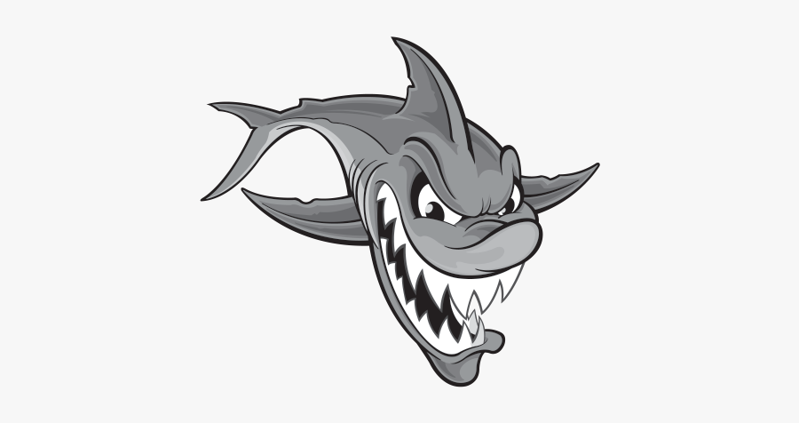 Typographic Drawing Shark - Shark Attack Draw, Transparent Clipart