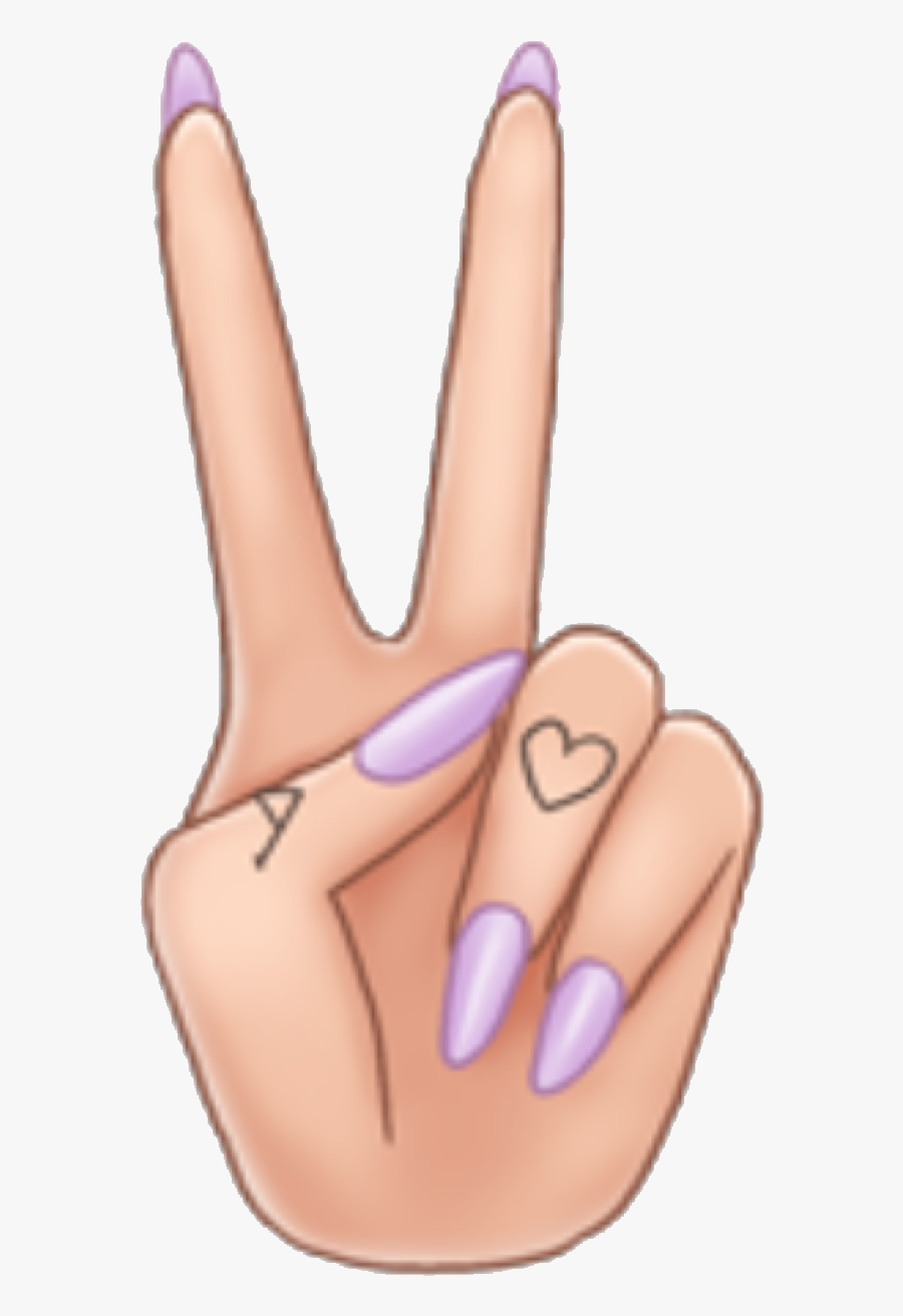 Download Clip Art Arimoji Peace Peacesign Nails - Peace Sign ...