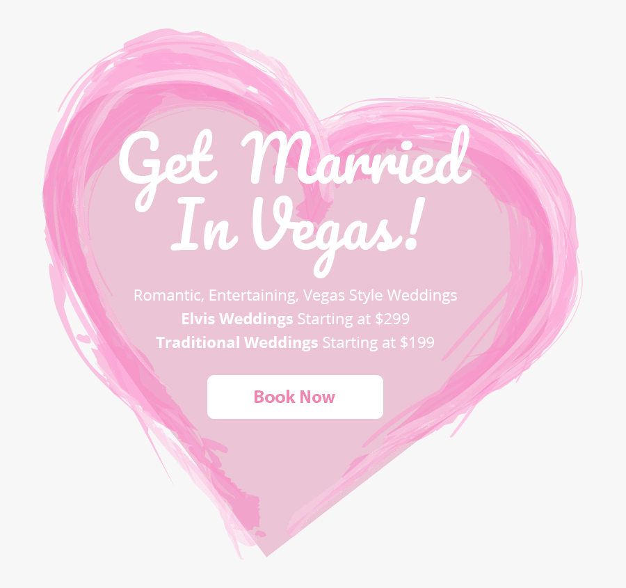 Get Married Vegas Heart - Heart, Transparent Clipart