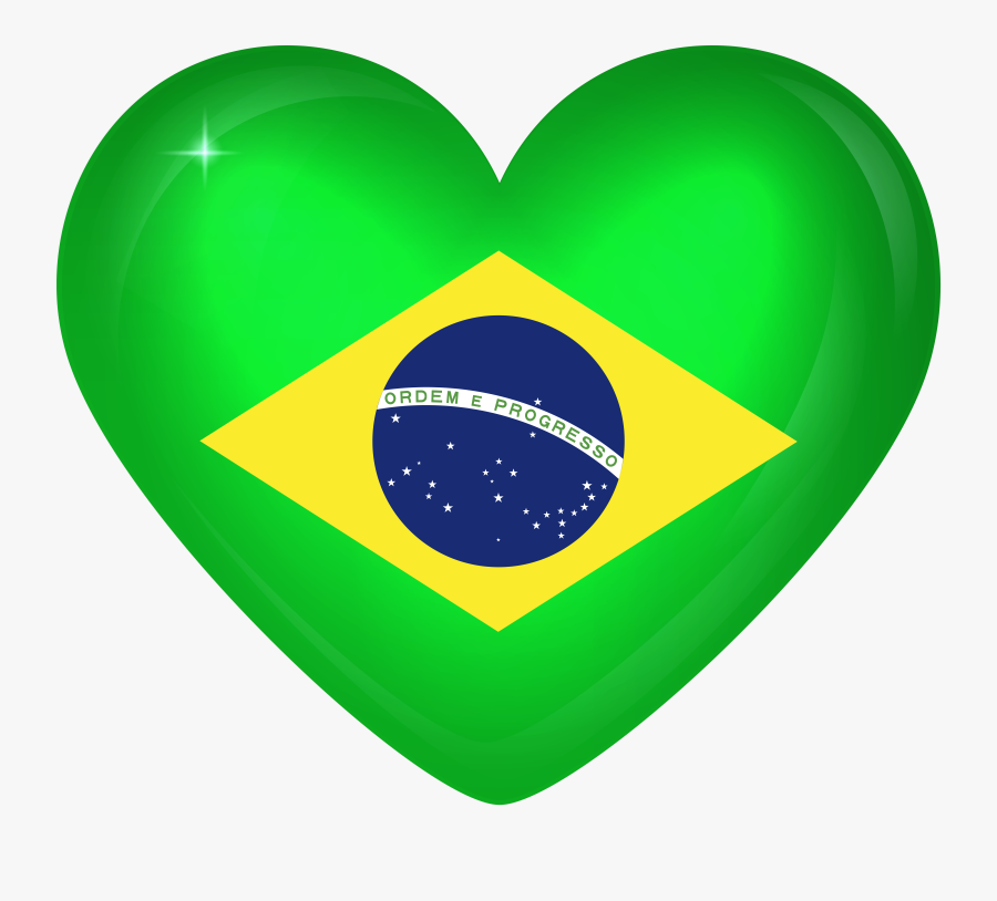 Round Brazil Flag Icon, Transparent Clipart