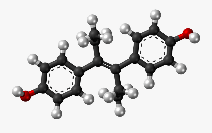 Diethylstilbestrol Molecule Ball - Methyl Anthranilate, Transparent Clipart