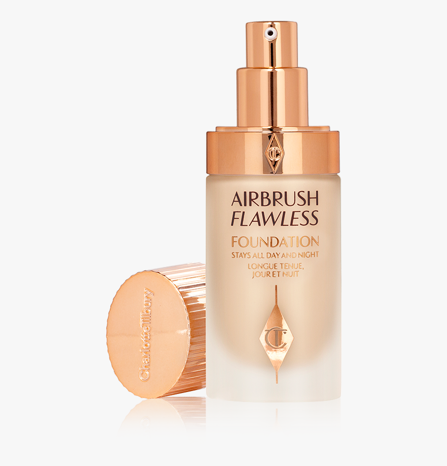 Airbrush Flawless Foundation 4 Neutral Open With Lid - Charlotte Tilbury Airbrush Flawless Foundation, Transparent Clipart