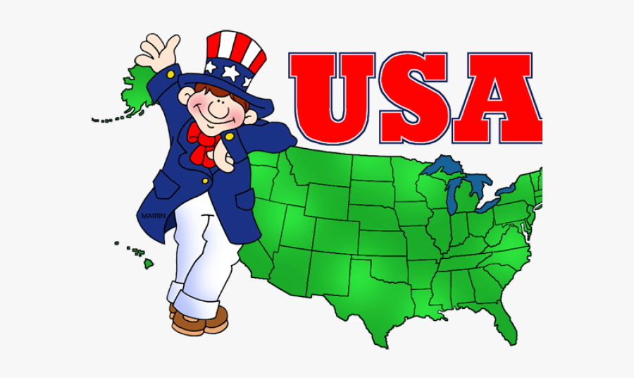 Map With Alaska And Hawaii, Transparent Clipart