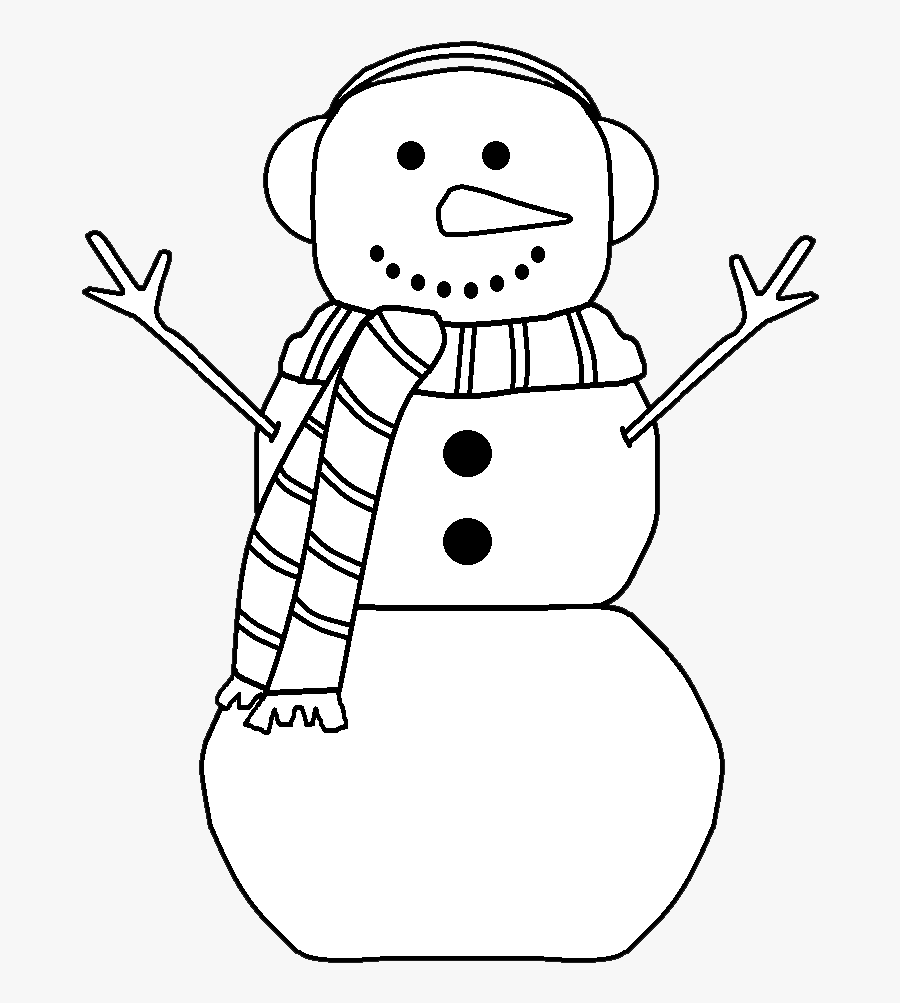 Snowman Black And White , Free Transparent Clipart - ClipartKey