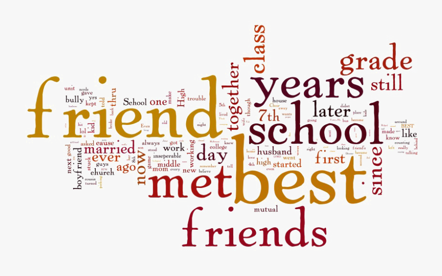 Friendship Png Image Background - School Best Friend Friends Forever, Transparent Clipart