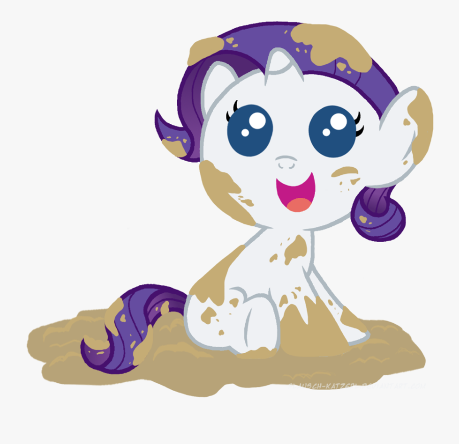 Mud Clipart Dirty Baby - Rarity Gambar My Little Pony Baby, Transparent Clipart