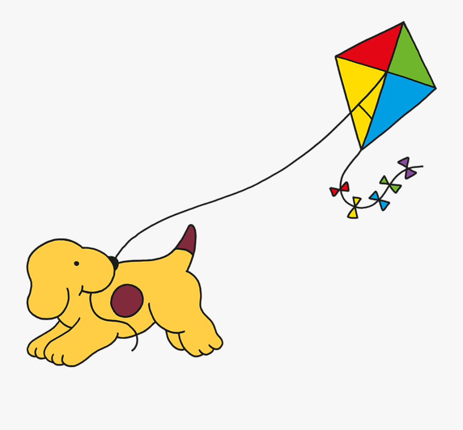 Spot Plays With His Kite - Spot Dog, Transparent Clipart