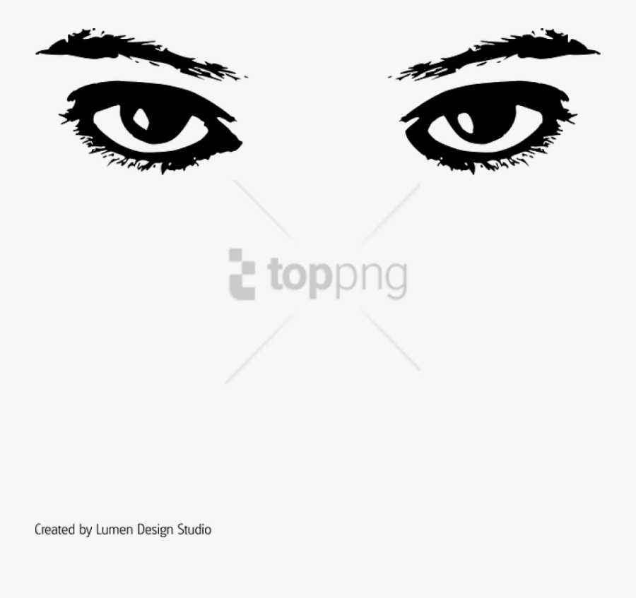And White,facial Expression,head,close Photography,eyelash,clip - Eyes Clip Art, Transparent Clipart