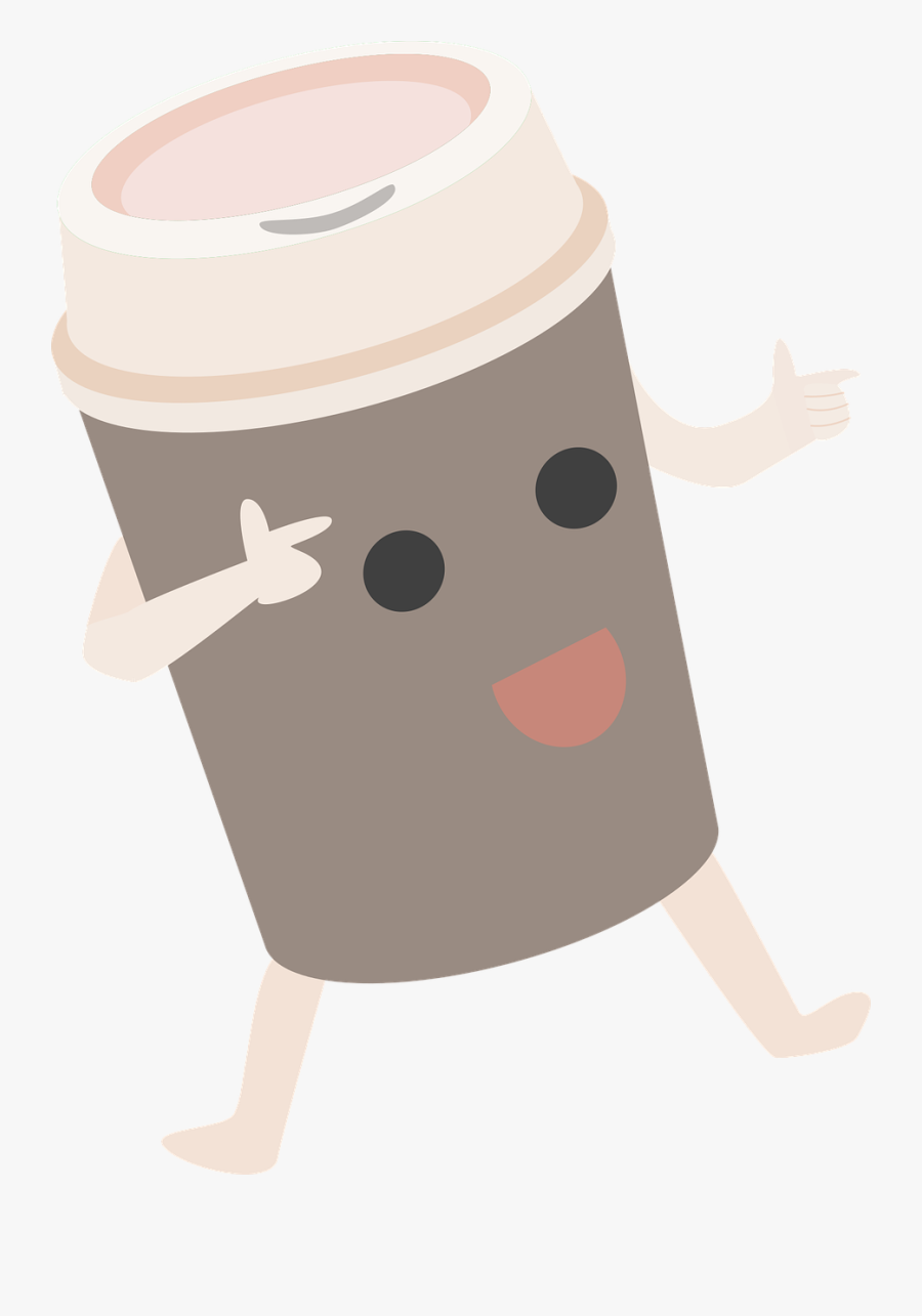 Coffee, Coffee Cup, Paper Cup, Beverage, Drink - 紙杯 卡通, Transparent Clipart
