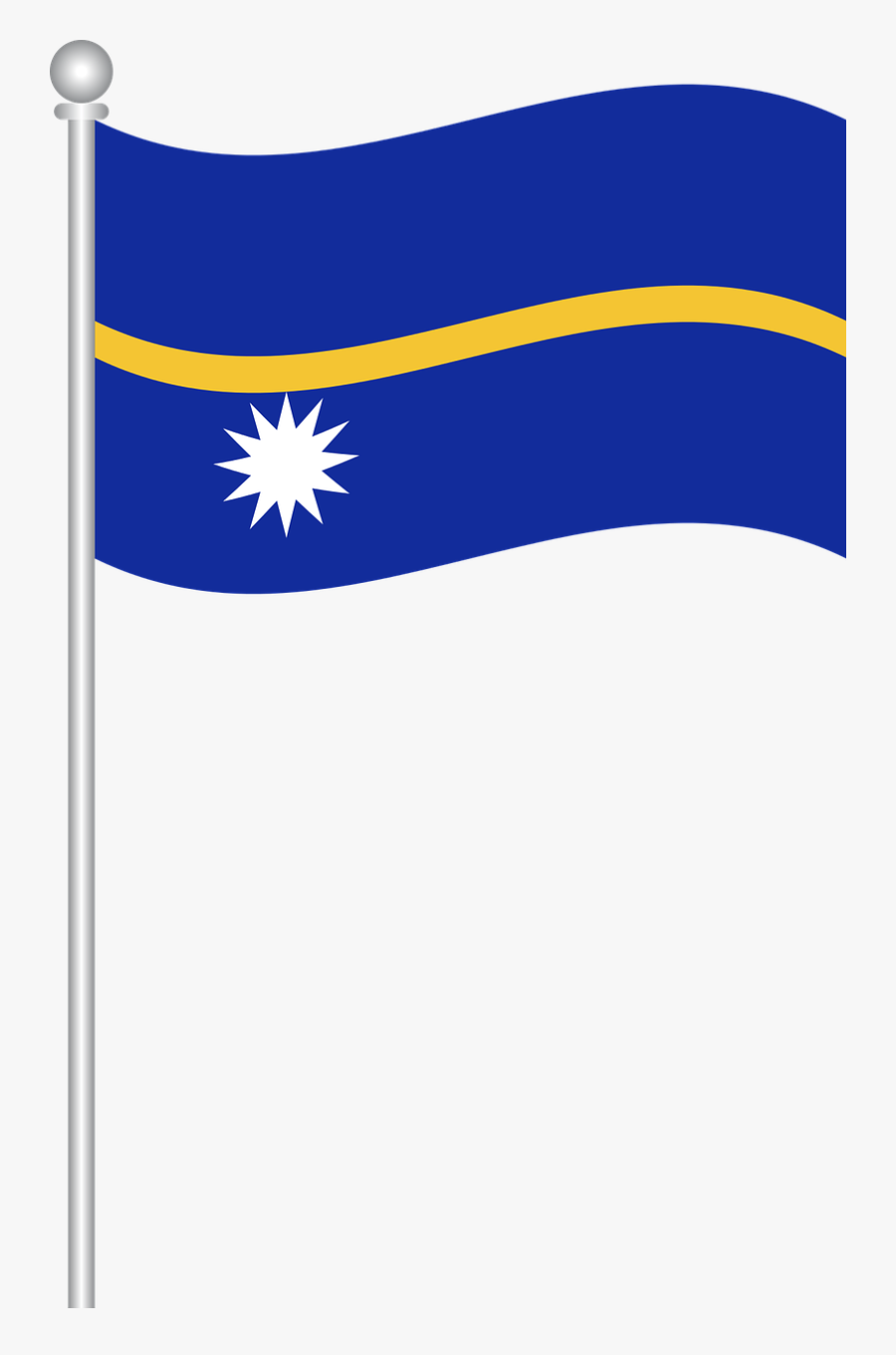 Flag Of Nauru Flag Nauru Free Picture - Nauru Flag Png, Transparent Clipart