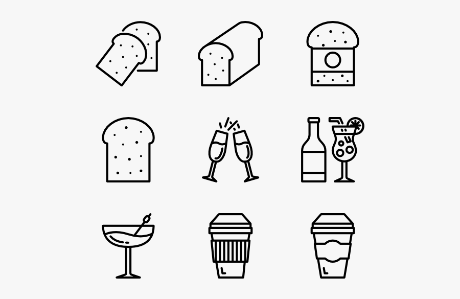 Food And Beverage - Trophy Icon Line, Transparent Clipart