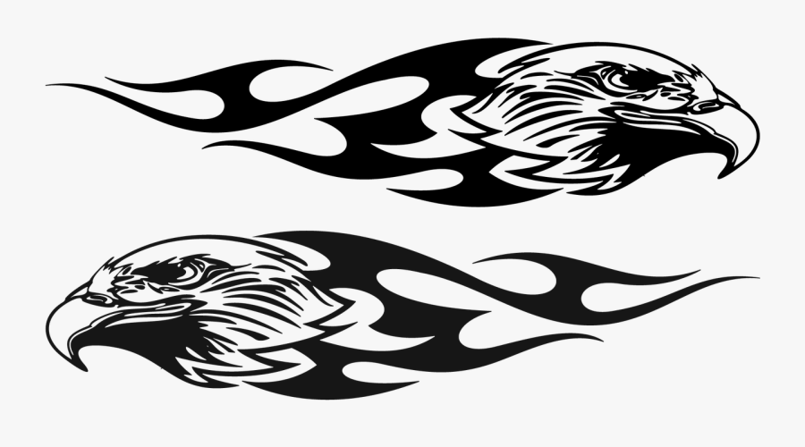 Eagle Tribal Flames - Eagle Tribal , Free Transparent Clipart - ClipartKey