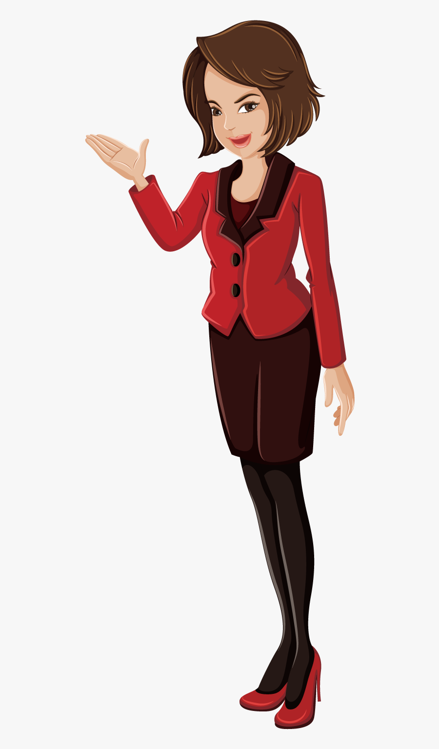 Royalty Free Photography Clip - Clipart Business Woman Talking , Free