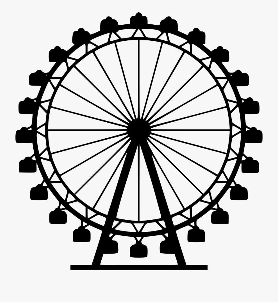 Ferris Wheel Vector Png , Png Download Ferris Wheel Line Drawing