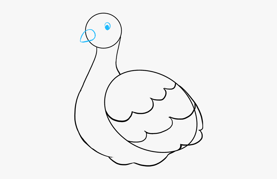 Drawing Turkey Food - Line Art, Transparent Clipart