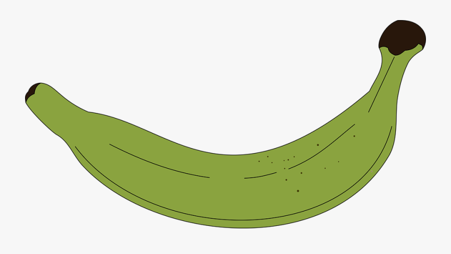 Vector Swirl Clipart Banana - Platano Verde Dibujo Png, Transparent Clipart