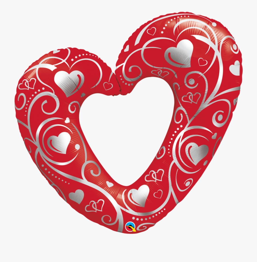 Heart Valentines Day Balloon, Transparent Clipart