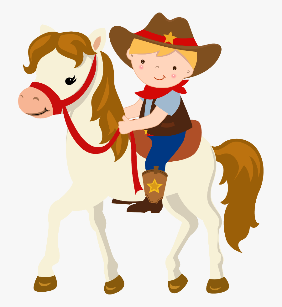 Horse Cowboy Clip Art, Transparent Clipart