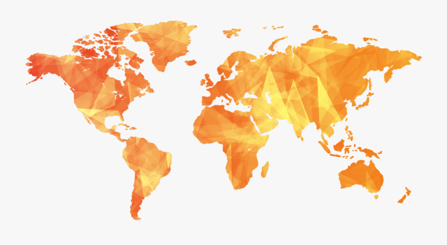 Map Of The World Schematic, Transparent Clipart