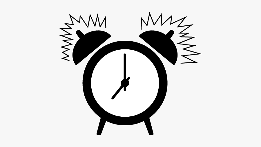 Alarm Clock Pictogram, Transparent Clipart