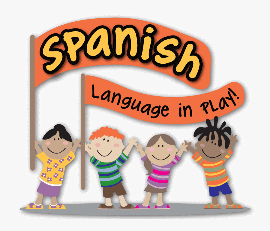Children Learn Spanish, Transparent Clipart