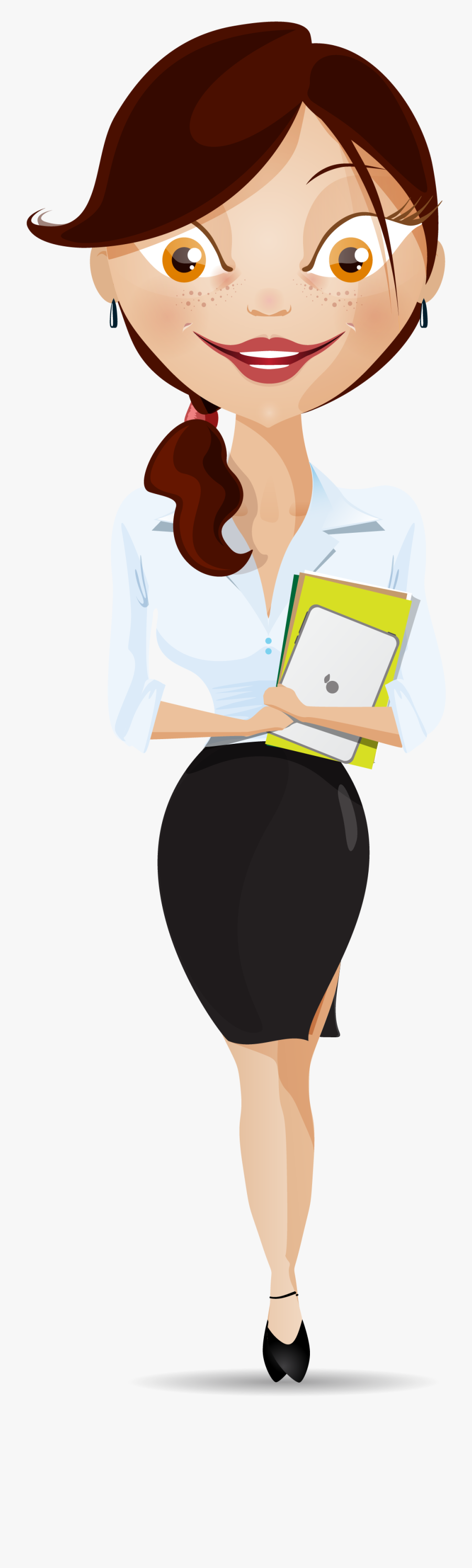 Businessperson Clip Art - Business Woman Cartoon Vector, Transparent Clipart