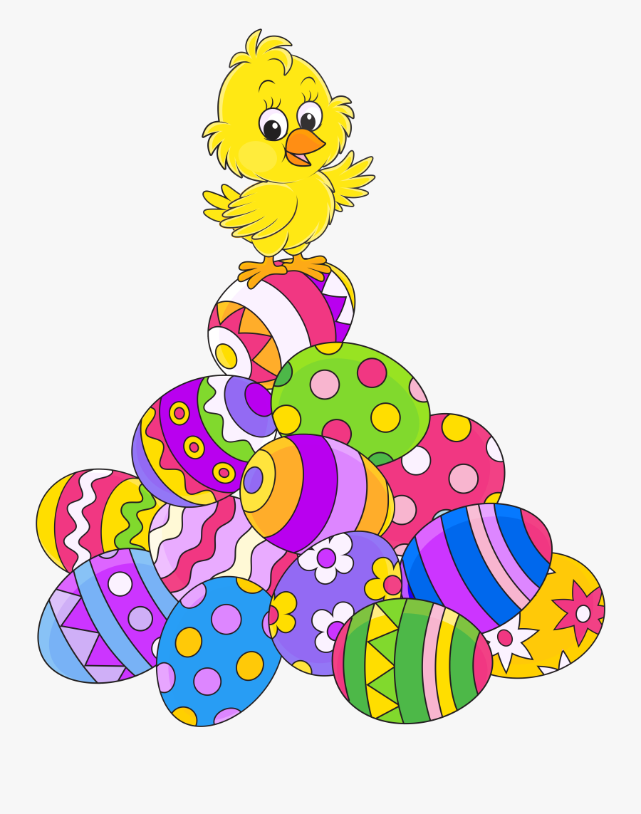 Easter Eggsand Chicken Png Picture - Easter Chicks Clipart Png, Transparent Clipart