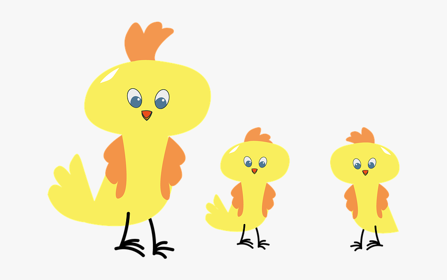 Chicken, Easter, Chicks, Spring, Small, Chickens - Cartoon, Transparent Clipart