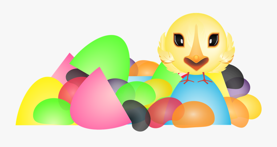 Graphic, Chick, Plastic Easter Eggs, Plastic Eggs - Cartoon, Transparent Clipart