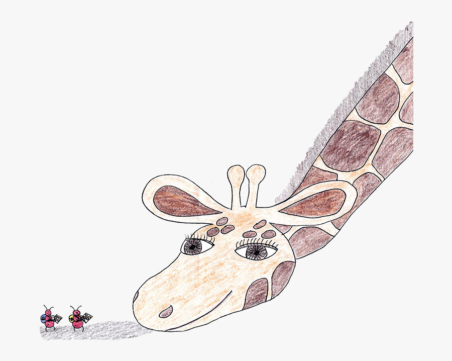 Ant And The Giraffe, Transparent Clipart